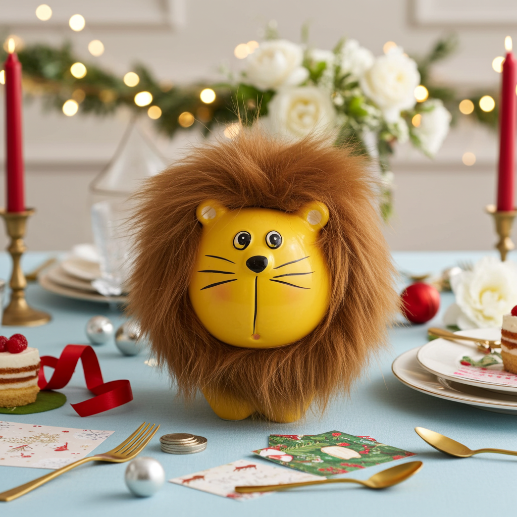 Custom Lion Piggy Bank, Engraved Ceramic Dino horns Money bank, Personalized Lion Coin Bank, Boy Kid Baby Girl piggy bank