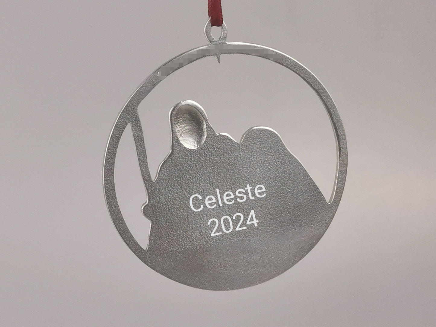 Personalized Nativity Scene Ornament, Hand Made Pewter Ornament, gift for Christmas, Engraved Christmas Ornament, Custom Ornament