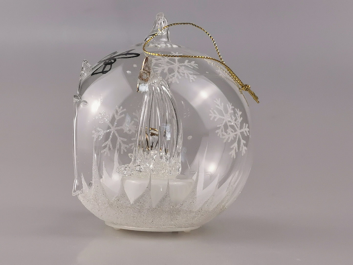 Personalized Nativity Ornament, Hand Lettering ornament for tree, ornament unique, ornament light up, Glass ornament, Custom ornament, Hand paint