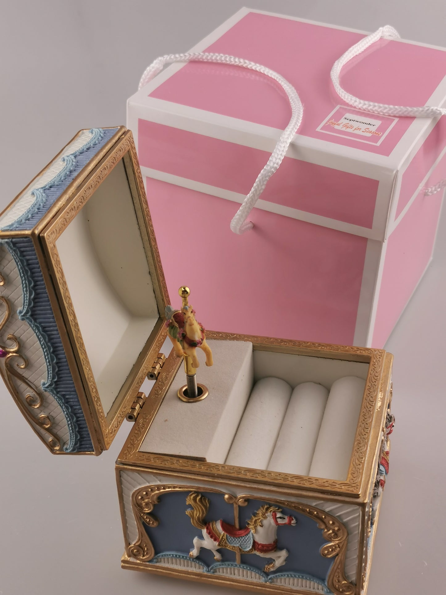 Custom Carousels jewelry music box