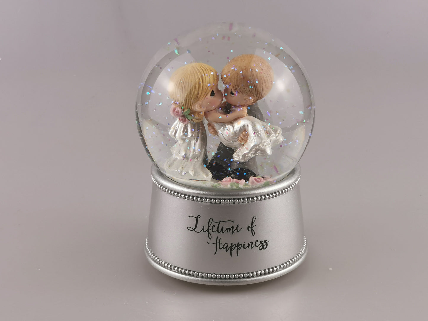 Customized Engravable Musical Snow globe,snow globe wedding, snow globe for girls, snow globe for couple, snow globe anniversity