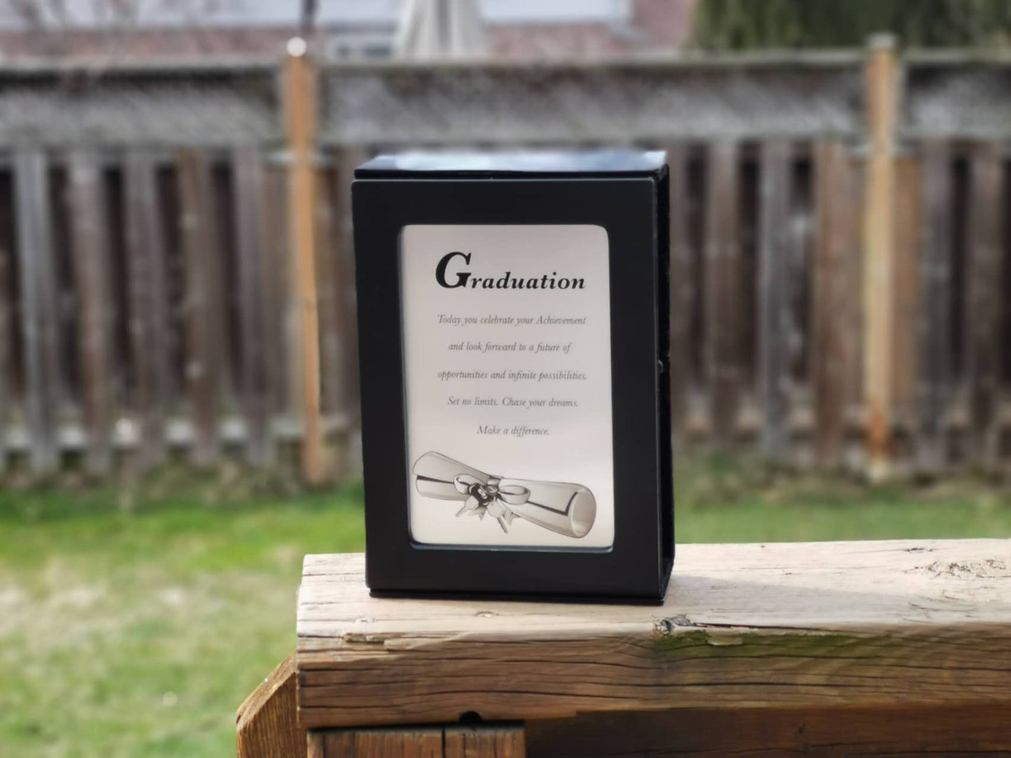 Customized Graduate Photo Album, Engraved Graduation Frame, 2 sided black 4x6 album, Personalized Graduation Album, Gift for Graduation