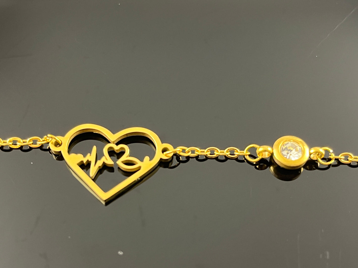Custom Initial bracelet, Gold Letter bracelet,Silver Name Bracelet, Personalized Birthstone Bracelet,Christmas Valentine's Mother's Gift
