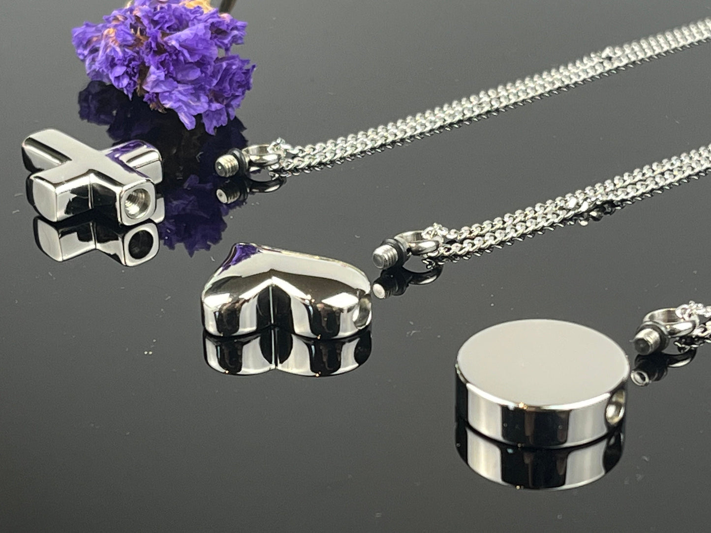 Custom Heart Urn Necklace, Engraved Cremation Jewelry, Memorial Jewelry, Cross Urn Necklace, Loss Gifts, Urn Ashes, Ashes Necklace