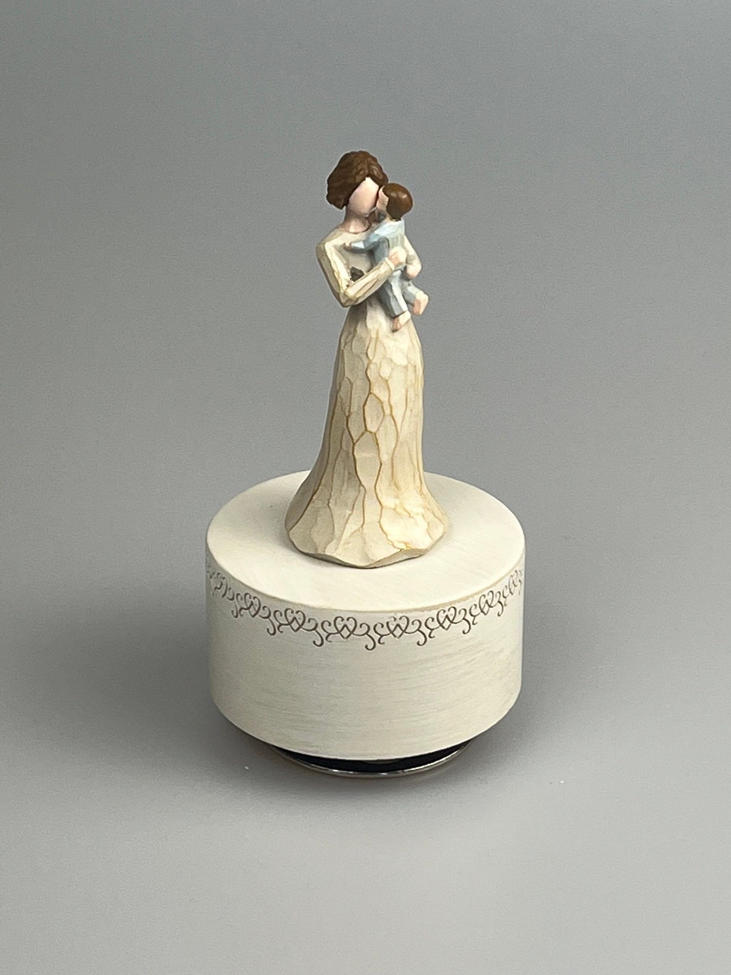 Personalized Handmade Music Box, Mother and Baby Music box, Mother's Day Gift, Christmas Gift, Birthday Gift, Holiday Decoration