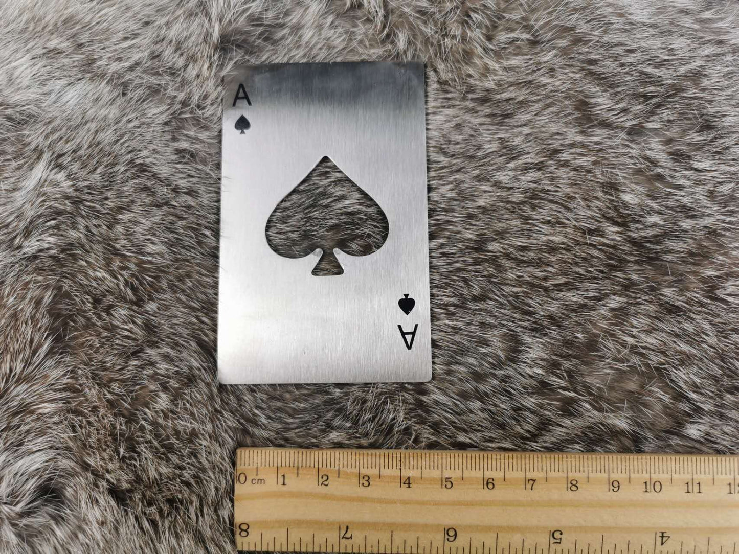 Personalized Stainles ace of spades bottle opener and rfid wallet guard, Customized Bottle Opener, Gift for Father, Boyfriend, Groomsmen