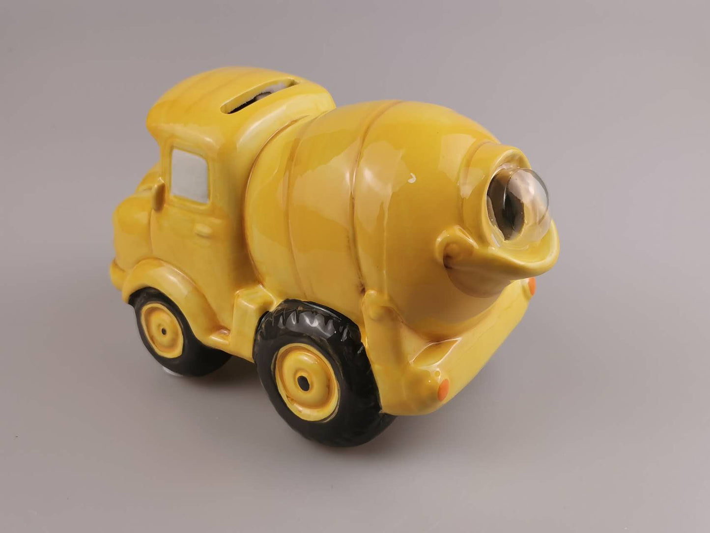 Custom Piggy Bank, Engraved Cement Truck Money Bank, Personalized Ceramic Coin Bank, Special gift for kid, Christmas Birthday GIft