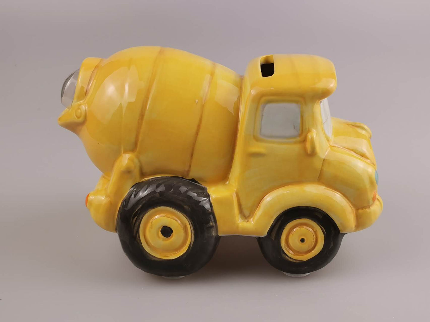 Custom Piggy Bank, Engraved Cement Truck Money Bank, Personalized Ceramic Coin Bank, Special gift for kid, Christmas Birthday GIft