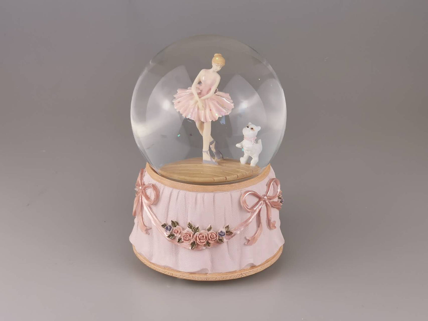 Custom Ballerina Snow Globe, Engraved Ballet Music Box, Rotating Water Globe for Daughter, Ballet Girl Musical Globe Christmas Birthday Gift