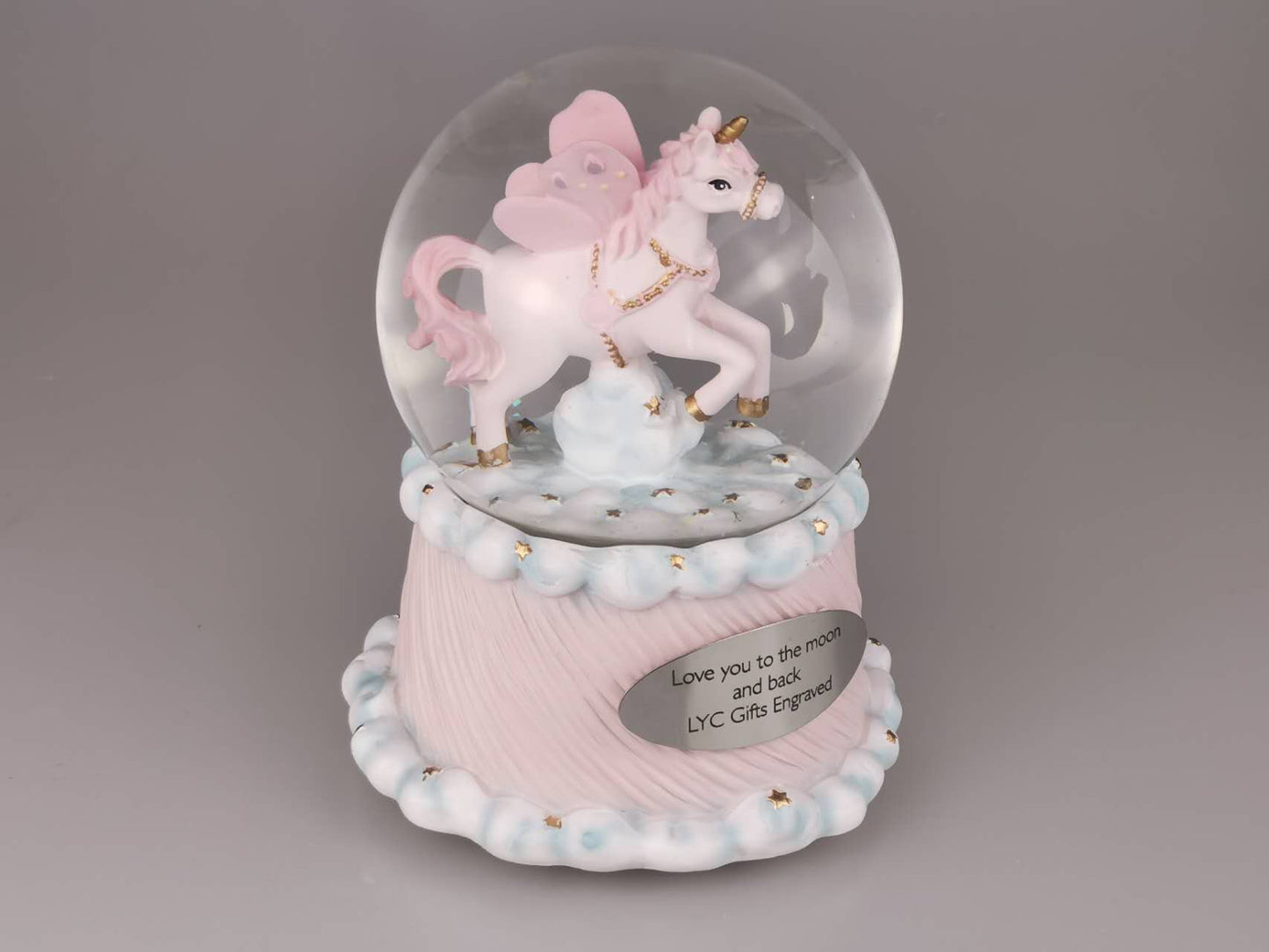 Customized Musical Water Globe, Unicorn snow golbe, Personalized Snow Globe, Snow Globe Glass,  Snow Globe Baby, Kids, Born, Birthday, Christmas