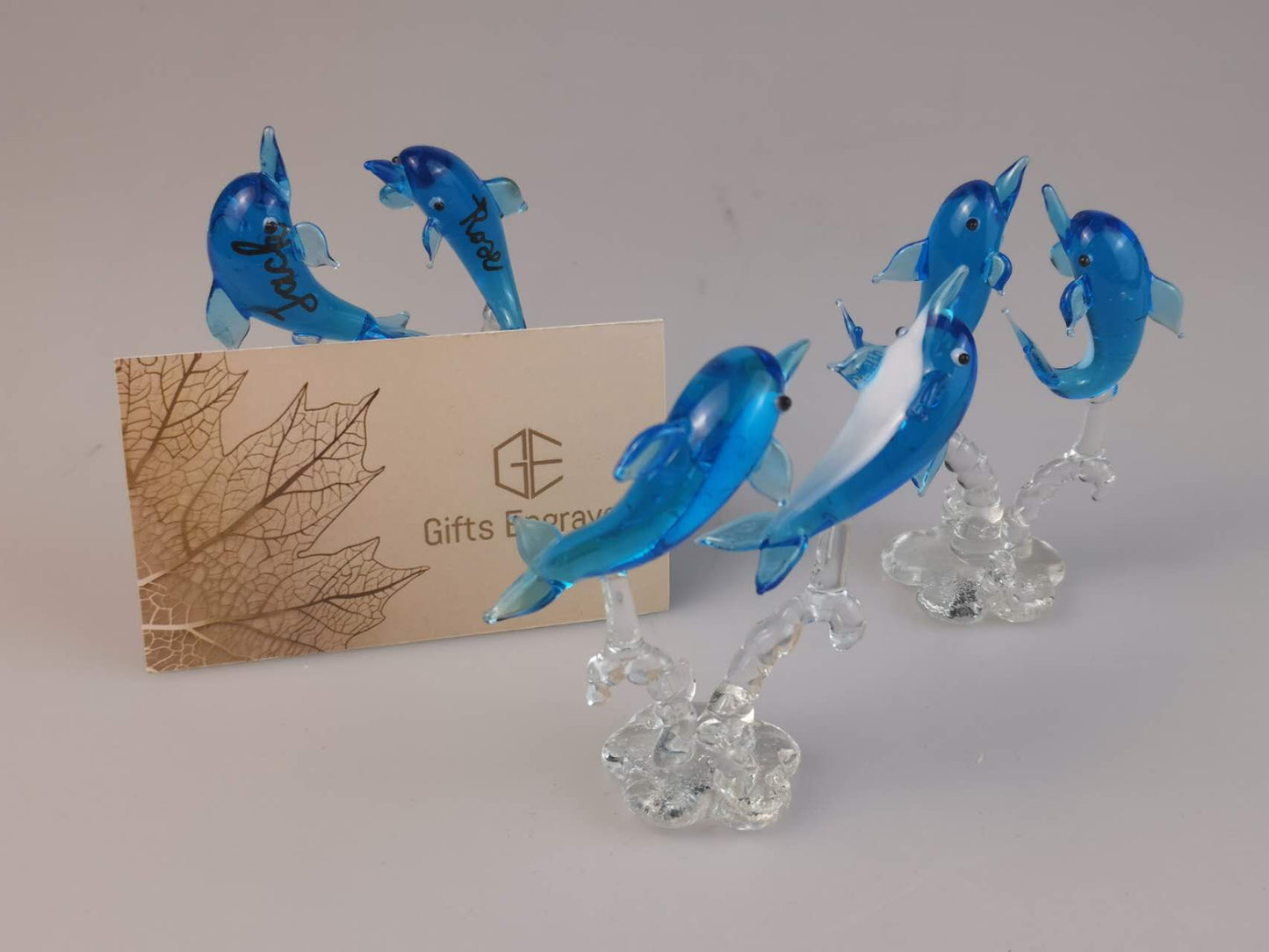 Handmade glass dolphin, Blue Dolphin, Wedding gift, Christmas gift, Birthday Gift,