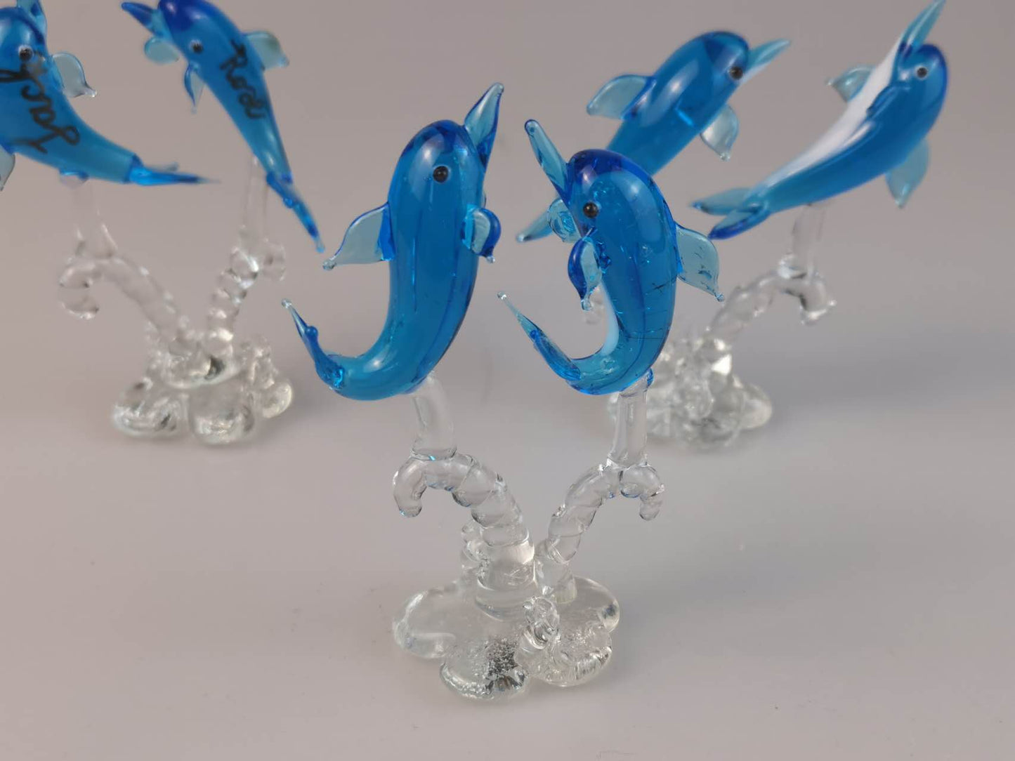 Handmade glass dolphin, Blue Dolphin, Wedding gift, Christmas gift, Birthday Gift,