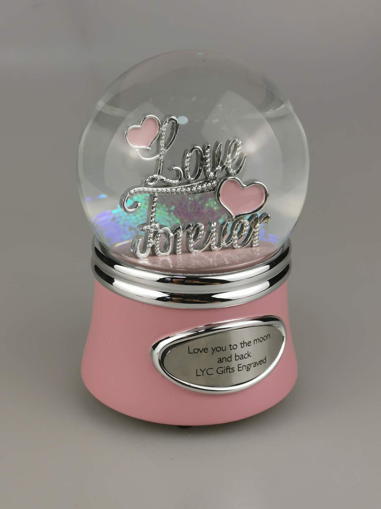 Customized Musical Water Globe,Love Forever snow globe,Personalized Snow Globe,Snow Globe Glass,Snow Globe Baby,Kids,Born,Birthday,Christmas