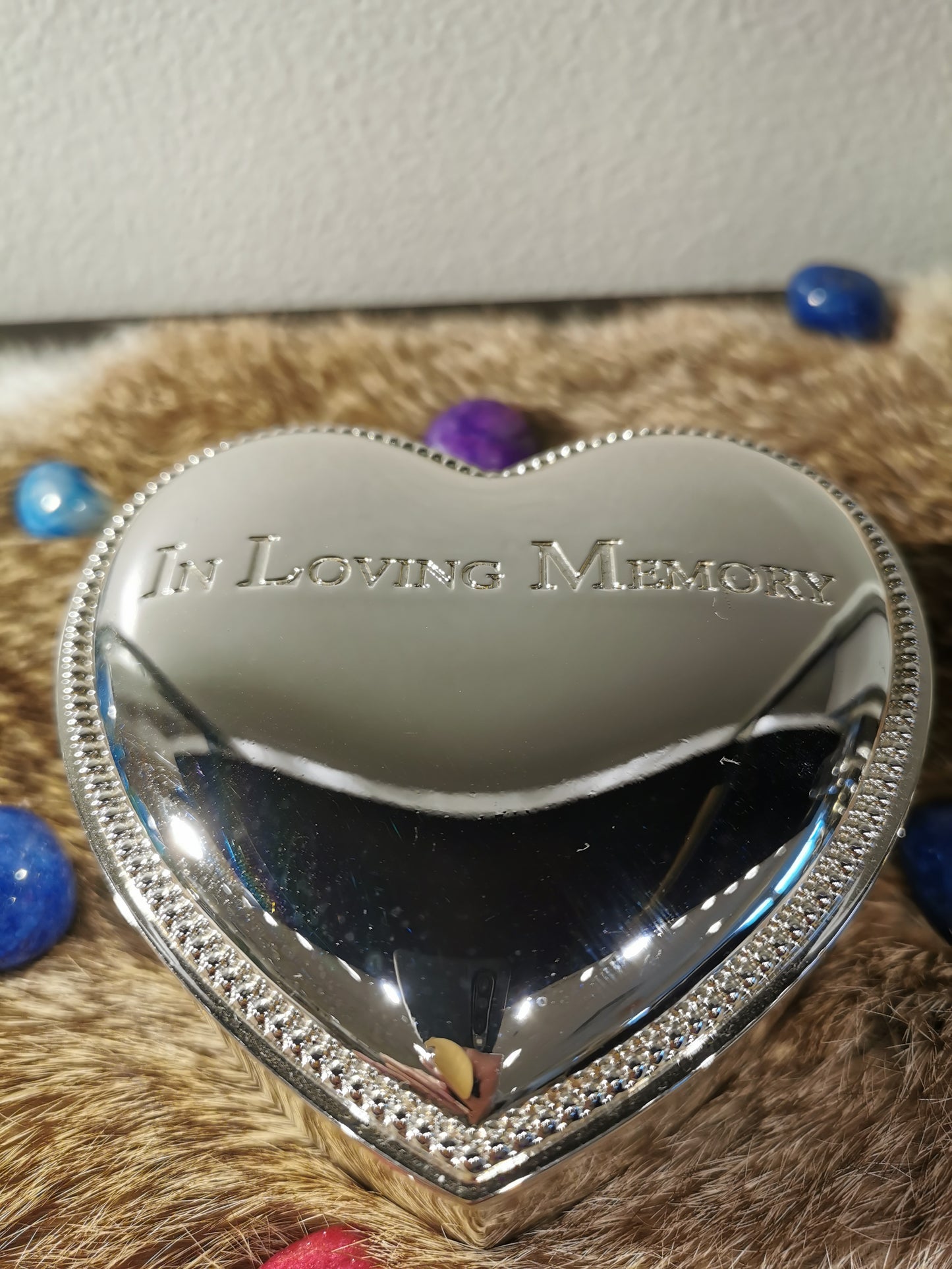 Engravable Silver Heart Box,  In Loving Memory, Jewelry Box, Treasure Box, Trinkle Box, Customized box, Personalized gift, Free Engrave