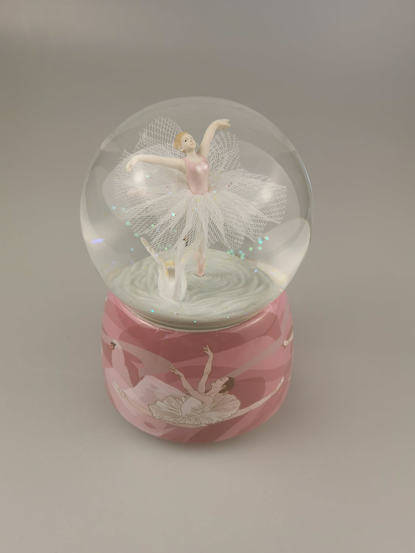 Custom Ballerina Snow Globe, Engraved Ballet Music Box, Rotating Water Globe for Daughter, Ballet Girl Musical Globe Christmas Birthday Gift