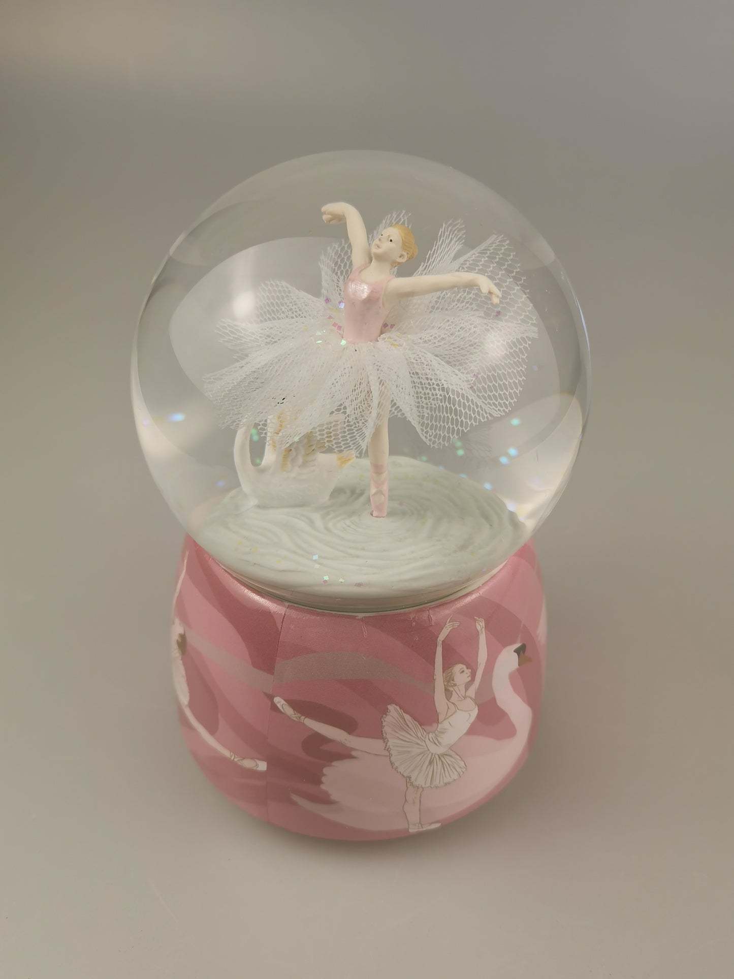 Custom Ballerina Snow Globe, Engraved Ballet Music Box, Rotating Water Globe for Daughter, Ballet Girl Musical Globe Christmas Birthday Gift