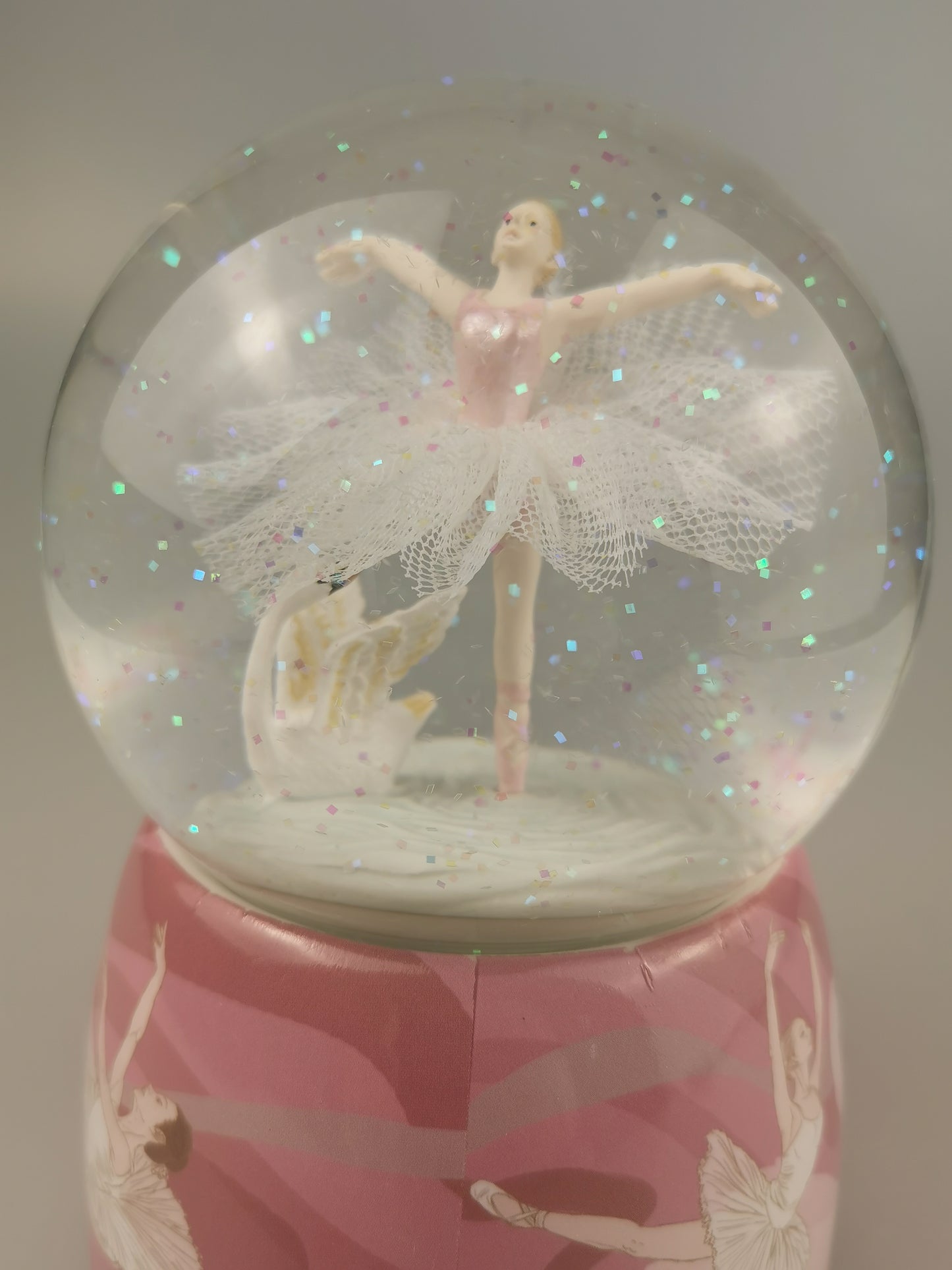 Custom Ballerina Snow Globe, Engraved Ballet Music Box, Rotating Water Globe for Daughter, Ballet Girl Musical Globe Christmas Birthday Gift