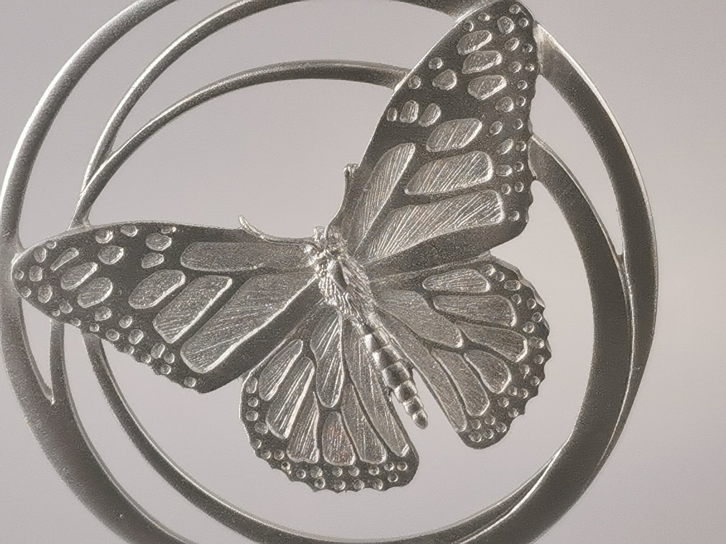 Personalized Butterfly Ornament, Hand Made Pewter Ornament, gift for Christmas, Engraved Christmas Ornament, Custom Ornament
