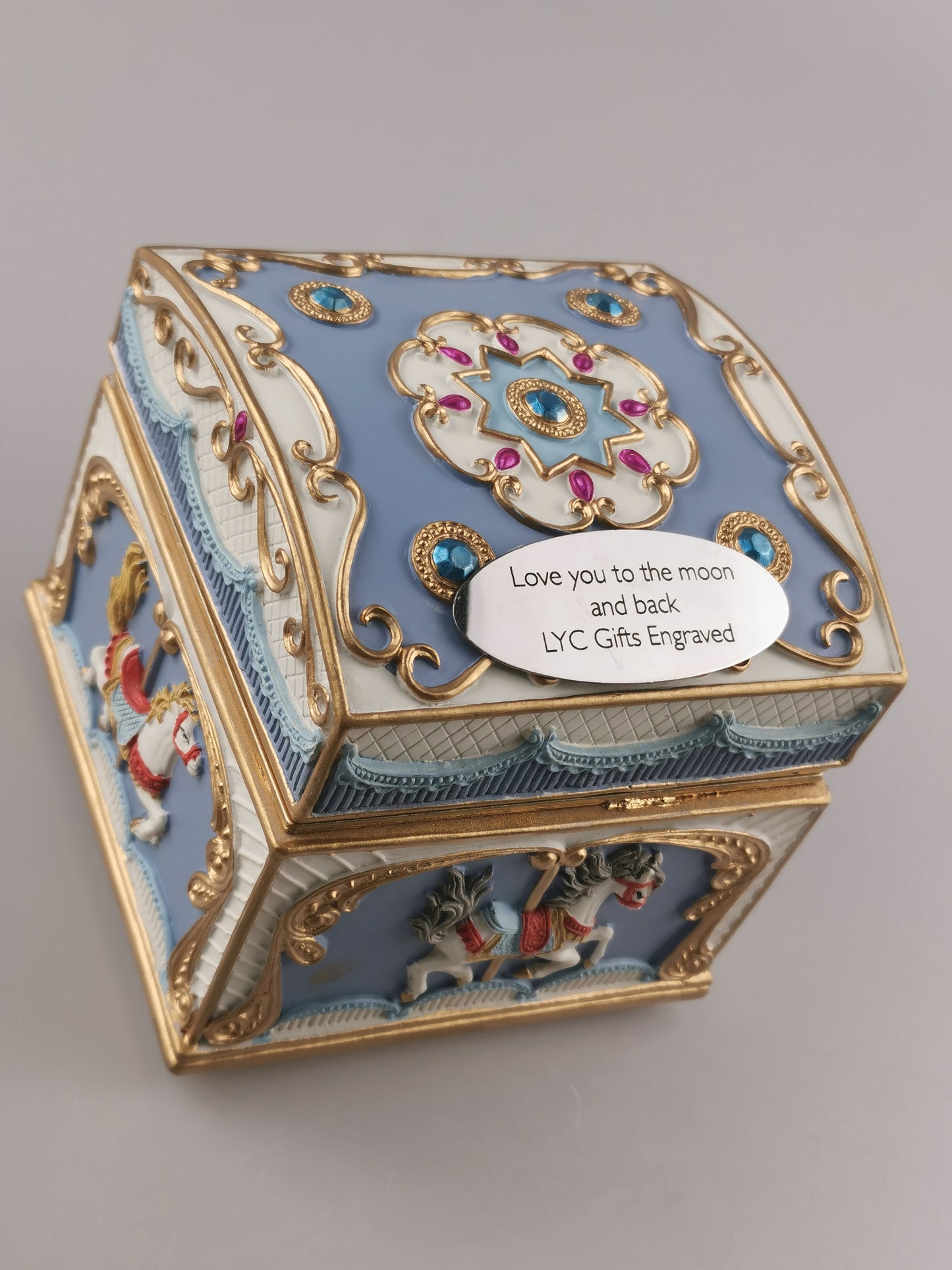 Custom Carousels jewelry music box