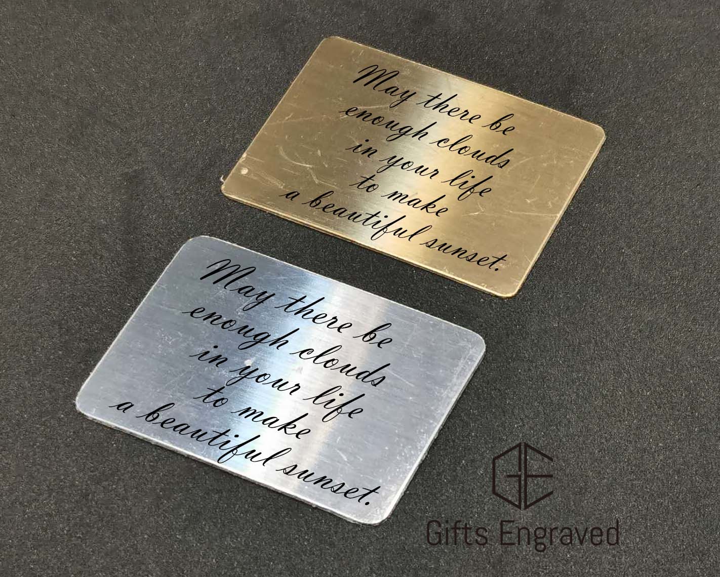 4"x6" Customzied Silver/Gold Plate, Engraved Rectangle Plaque, Personalized Name Tag, Picture Frame Label, Free Engrave,Customized Gift