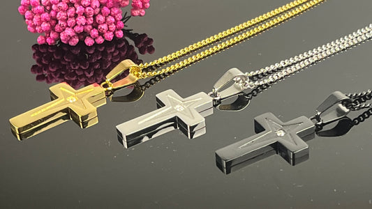 Customized Cross Necklace, Engraved Cross Jewelry, Personalized Necklace for women/men, Gifts for Family/Couple/ Christmas/Birthday