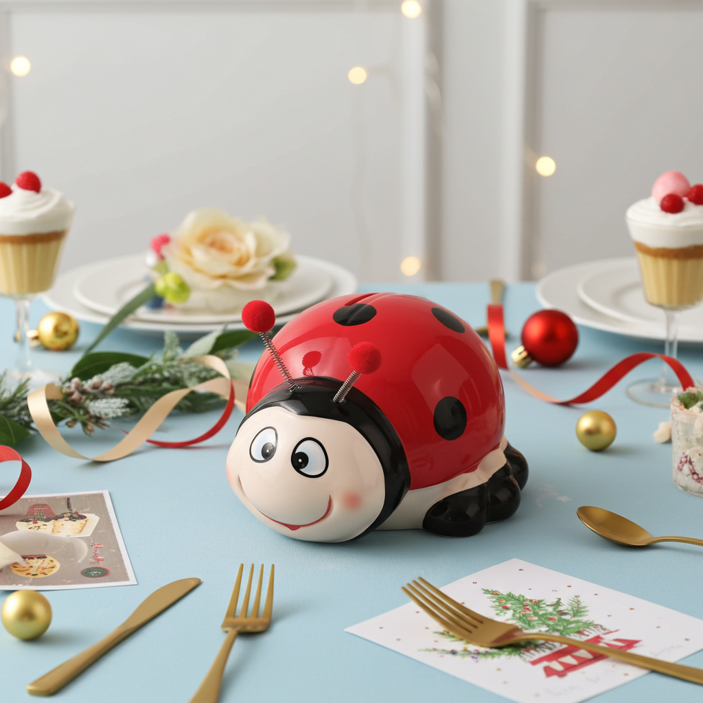 Custom Lady bug Piggy Bank