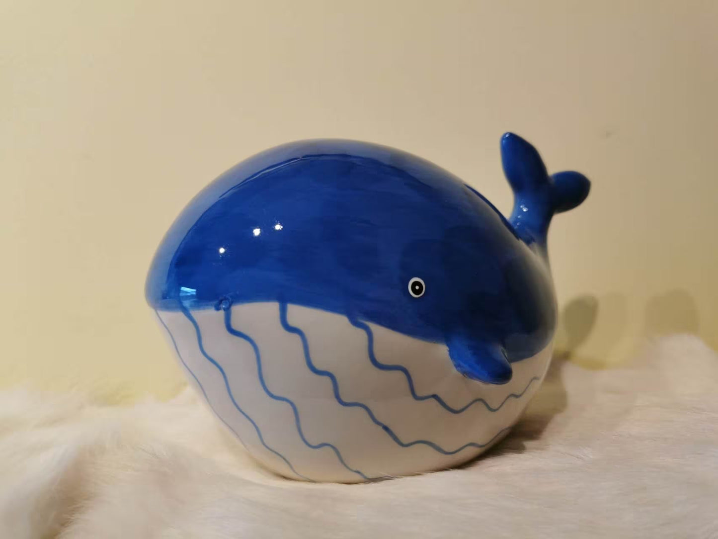 Customized Money Bank, Engraved Piggy Bank, Personalized Ceramics Coin bank, Blue Whale, Gift for Baby, New Born, Kids,Christmas,Birthday