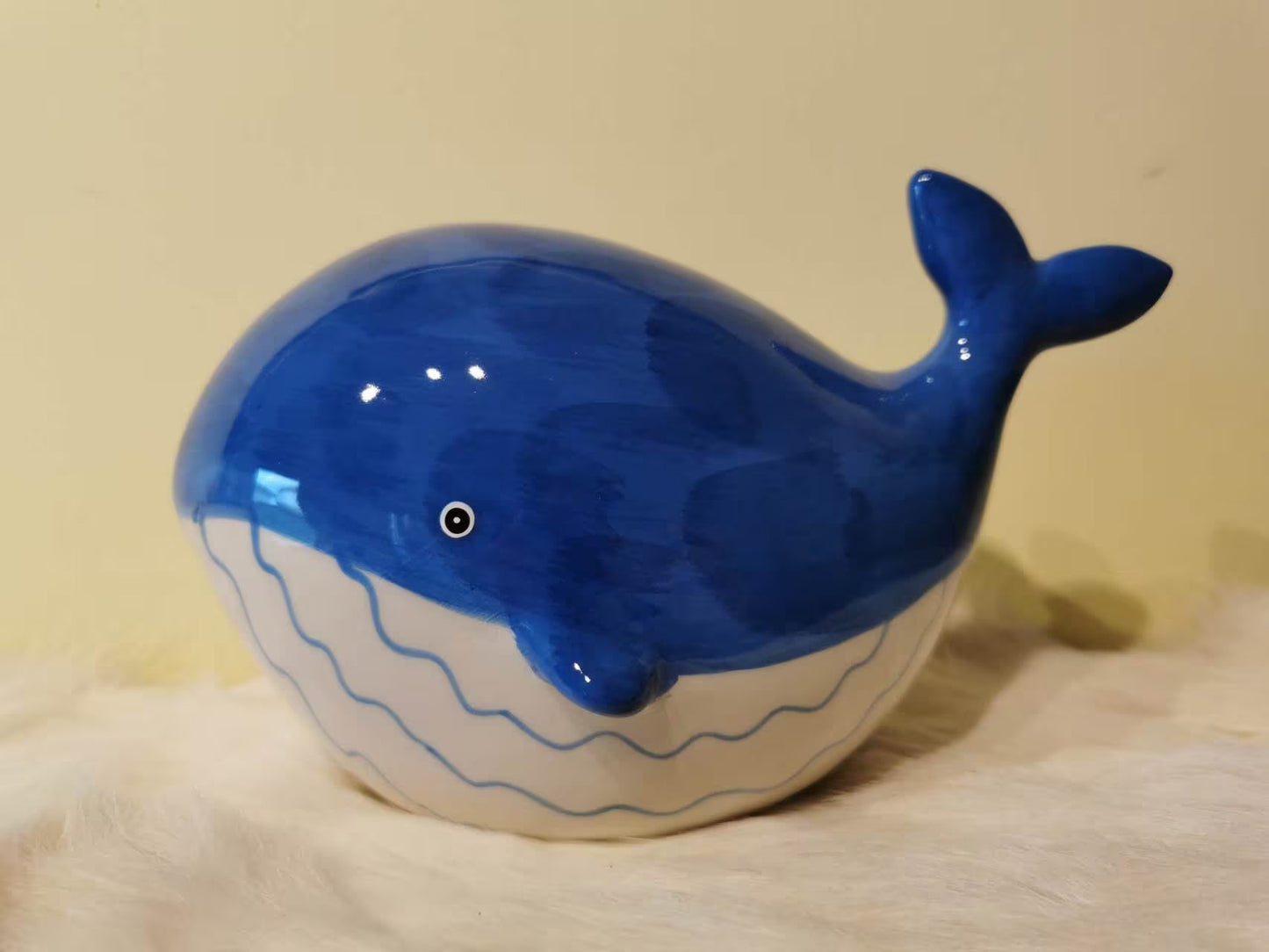 Customized Money Bank, Engraved Piggy Bank, Personalized Ceramics Coin bank, Blue Whale, Gift for Baby, New Born, Kids,Christmas,Birthday