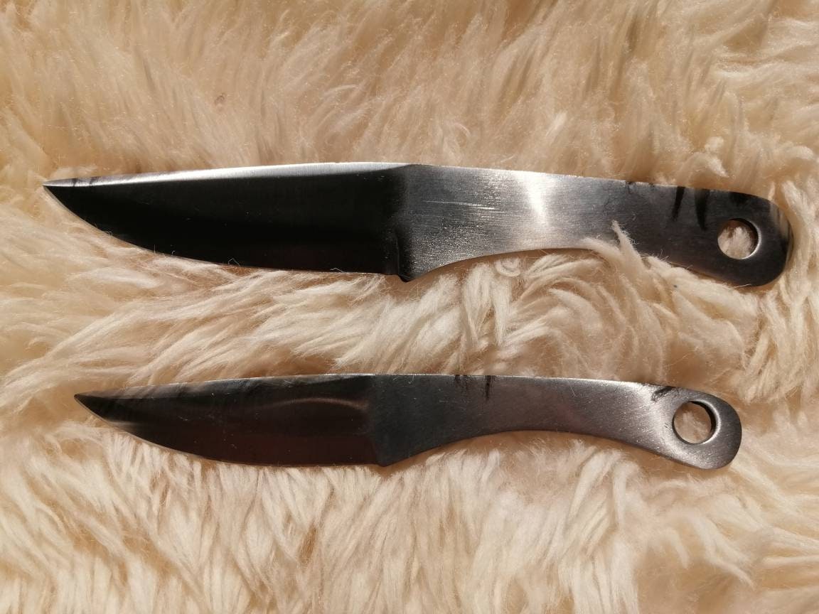 Two pieces silver Throwing knife,, Survival Tactical Hunting knife,throwing knife in case,Special gift for a man, birthday gift,