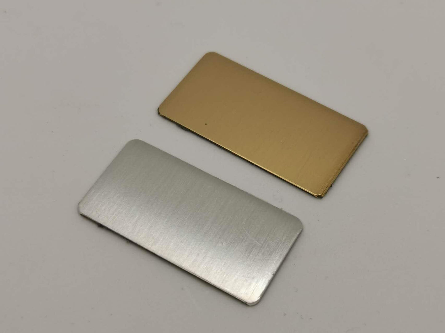 1.5" X 0.75'' Customized Silver/Gold Plaque, Personalized Rectangle Plate,  Engraved Trophy Plate,  Free engraving, Picture Frame, Box plate