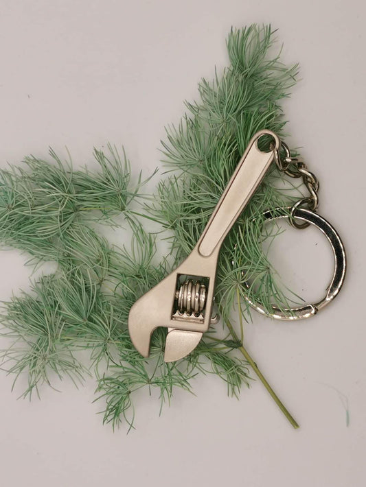 Personalized Custom Engraved Keychain, Personalized Wrench Keychain, Stainless steel, Gift for Him, Dad, Anniversary, Father's Day, Birthday