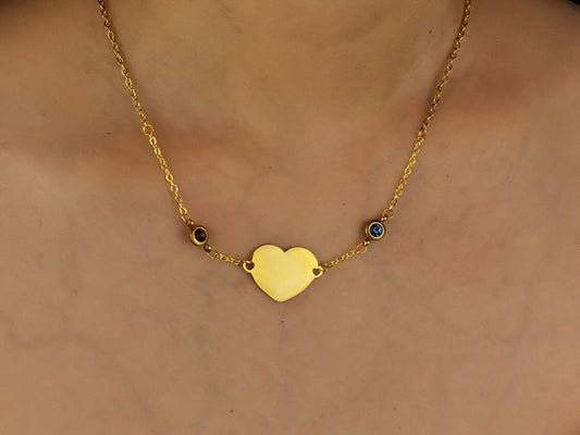 Engraved Gold Initial Necklace, Custom Silver Birthday Necklace, Personalized Letter Jewelry ,Heart Cloudy Necklace,Christmas  Birthday Gift