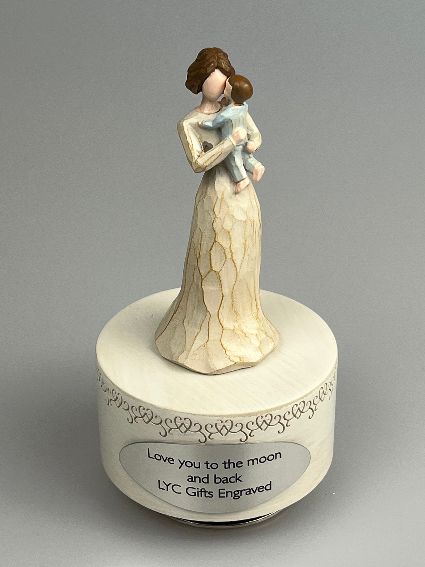 Personalized Handmade Music Box, Mother and Baby Music box, Mother's Day Gift, Christmas Gift, Birthday Gift, Holiday Decoration
