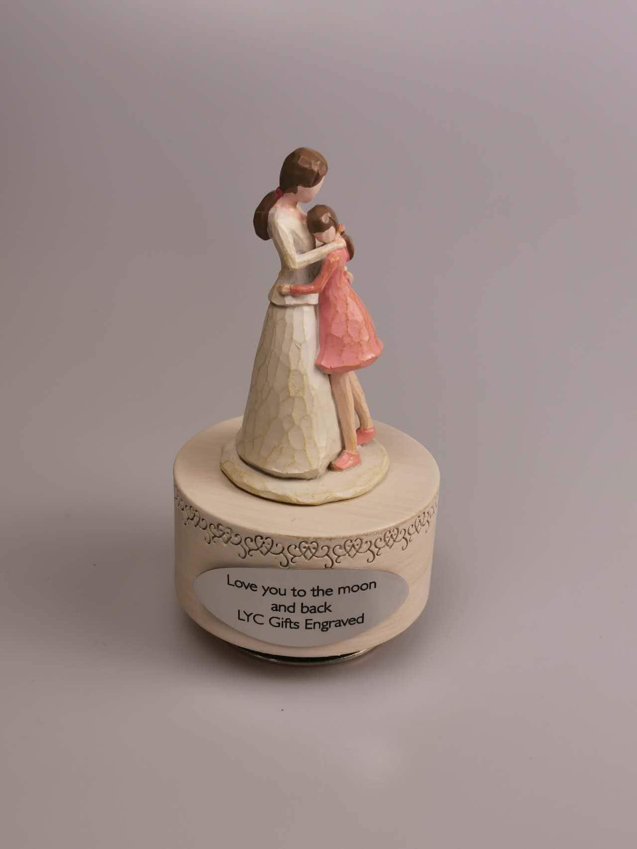 Personalized Handmade Music Box, Customized Mom and Daughter Music box, Mother's Day Gift, Christmas Gift, Birthday Gift Handmade Music Gift