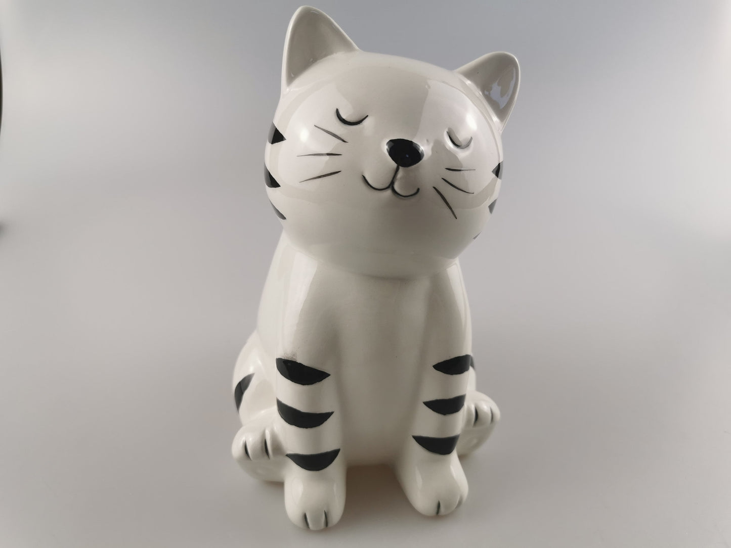 Custom Kitty Piggy Bank, Engraved Ceramic Cat Money bank, Personalized White Cat Coin Bank, Boy Kid Baby Girl piggy bank