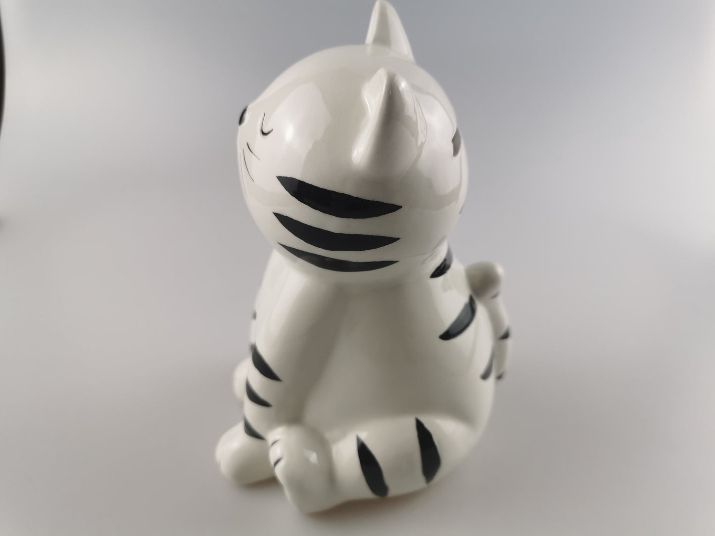 Custom Kitty Piggy Bank, Engraved Ceramic Cat Money bank, Personalized White Cat Coin Bank, Boy Kid Baby Girl piggy bank